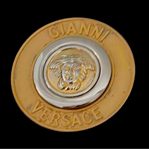 Vintage (1990s) Gianni Versace Medusa Head Cloth Hand Bag - Picture 9 of 9